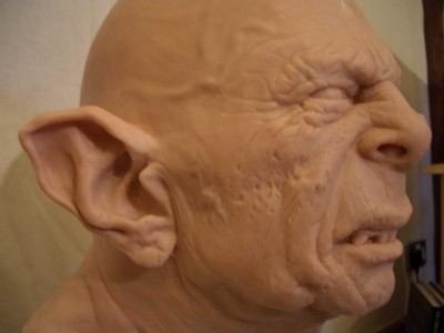 Orc head sculpture